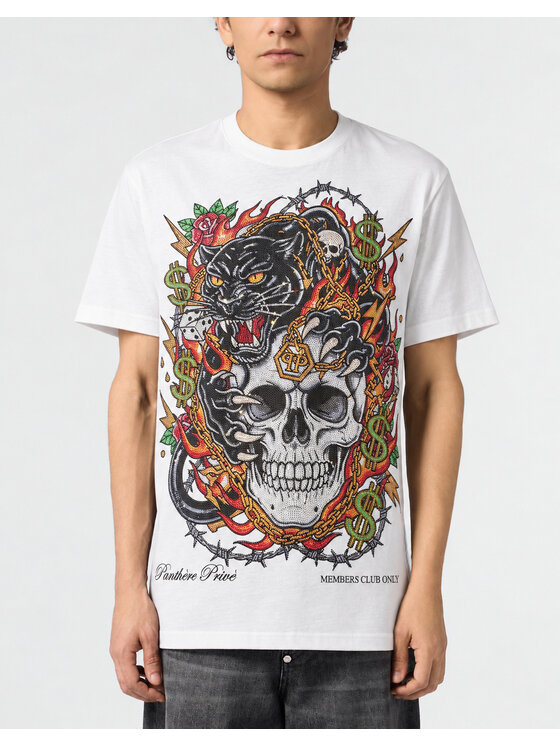 PHILIPP PLEIN PHILIPP PLEIN Tričko 32092 Biela Regular Fit