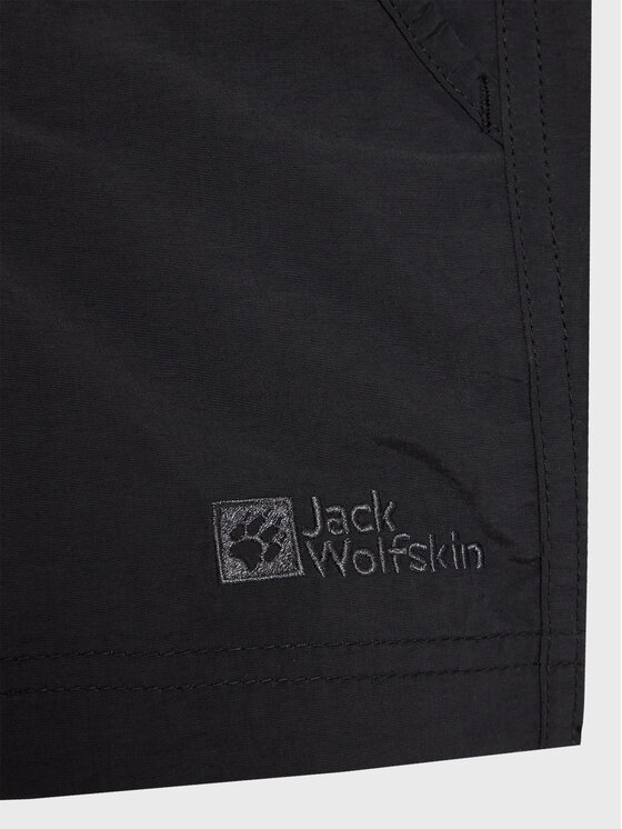 Jack Wolfskin Jack Wolfskin Kratke hlače iz tkanine Sun 1605614 M Črna Regular Fit
