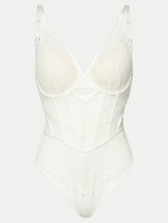 Hunkemöller Hunkemöller Боді Arabella 205445 Білий