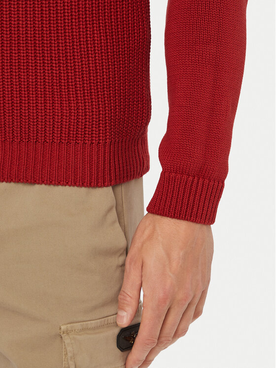 Aeronautica Militare Aeronautica Militare Sweter 262MA1571UL00409 Czerwony Regular Fit