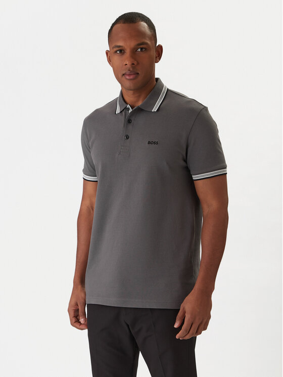 BOSS BOSS Polo Paddy 50469055 Pelēks Regular Fit