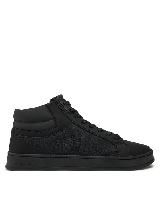 Calvin Klein Sneakersy High Top Lace Up Nb Mono HM0HM01769 Čierna