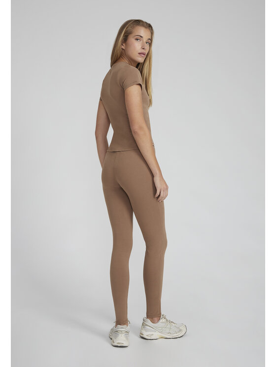 Style Republic Style Republic Legginsy Leggings Brązowy Athletic Fit