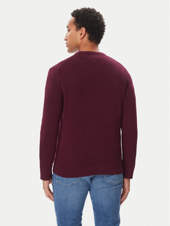 Tommy Jeans Tommy Jeans Svetr DM0DM21787 Bordó Slim Fit