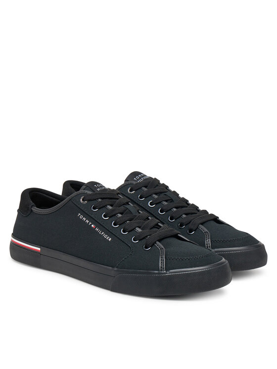 Tommy Hilfiger Tommy Hilfiger Tenisky Core Corporate Vulc Canvas FM0FM05398 Čierna