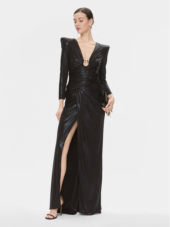 Babylon Babylon Večernja haljina S00832 Crna Regular Fit