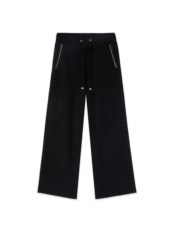 Oltre Oltre Spodnie materiałowe P612J002640N033 Czarny Baggy Fit