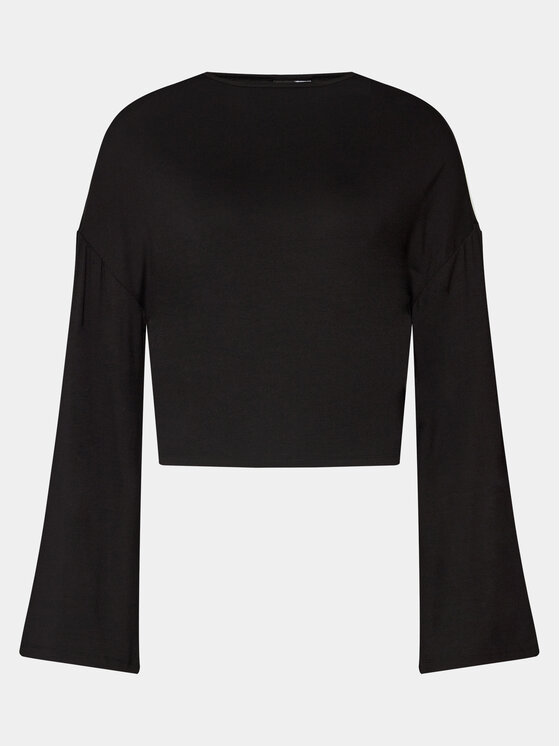Gina Tricot Gina Tricot Bluză 22672 Negru Regular Fit