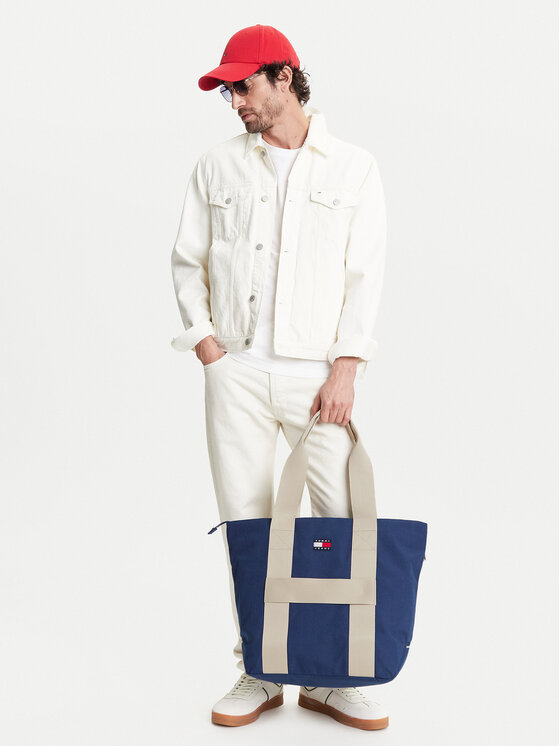 Tommy Jeans Tommy Jeans Torba Tjm Retro Cool Tote AM0AM13278 Tamnoplava