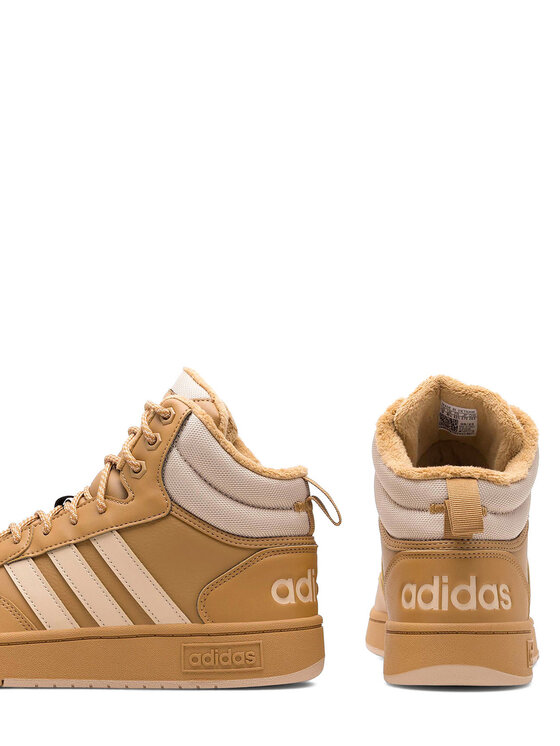 adidas adidas Sneakersy HOOPS 3.0 MID WINTER IF2636 Beżowy