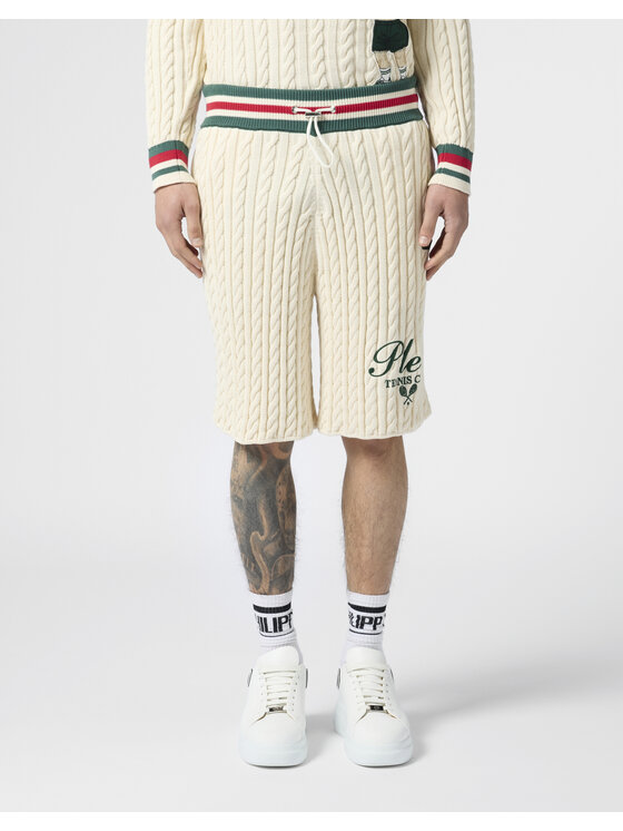 PHILIPP PLEIN PHILIPP PLEIN Szorty materiałowe 30484 Biały Regular Fit