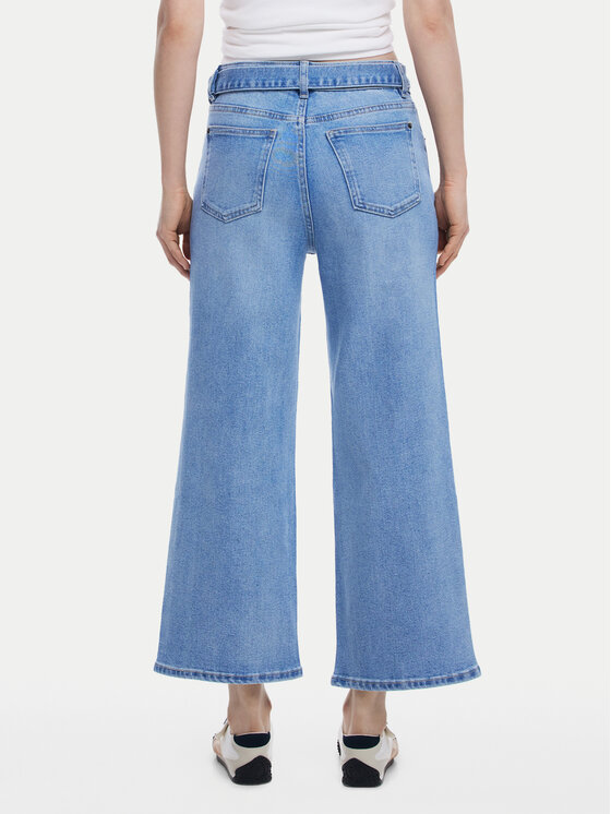 Desigual Desigual Jeans hlače Ohio 25SWDD14 Modra Straight Fit