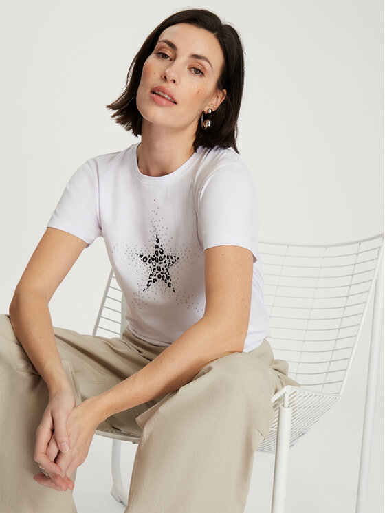 Cross Jeans Cross Jeans T-Shirt 56232-008 Biały