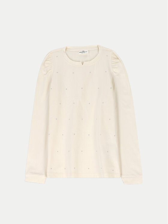 Coccodrillo Coccodrillo Bluse ZC4143103EJG Écru Regular Fit
