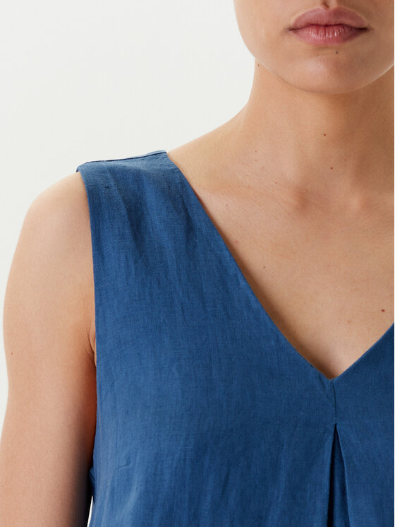 United Colors Of Benetton United Colors Of Benetton Ljetna haljina 4AGHDV07C Plava Relaxed Fit