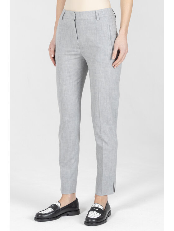 Deni Cler Milano Deni Cler Milano Spodnie materiałowe W-DC-5208-F2-A1-81-1 Szary Regular Fit