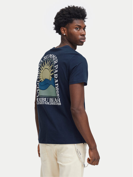 Blend Blend T-Shirt 20716481 Granatowy Regular Fit