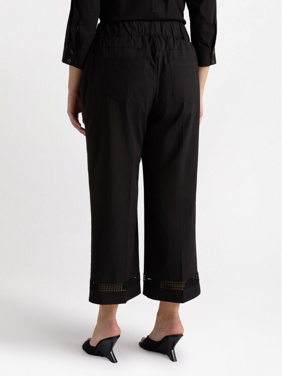 Fiorella Rubino Fiorella Rubino Pantaloni di tessuto P139L002111N033 Nero Cropp Fit