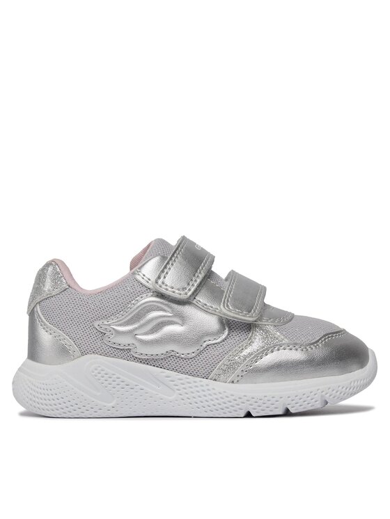 Geox Geox Sneakersy B Sprintye Girl B454TC 0GNAJ C1007 M Strieborná
