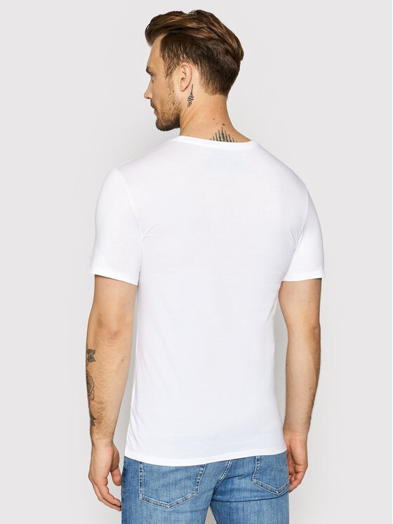 Lacoste Lacoste Set od 3 majice TH3321 Bijela Slim Fit