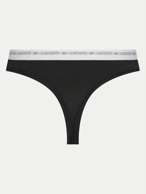 Lacoste Lacoste Σετ 3 τεμάχια στρίνγκ 8F1341 Μαύρο