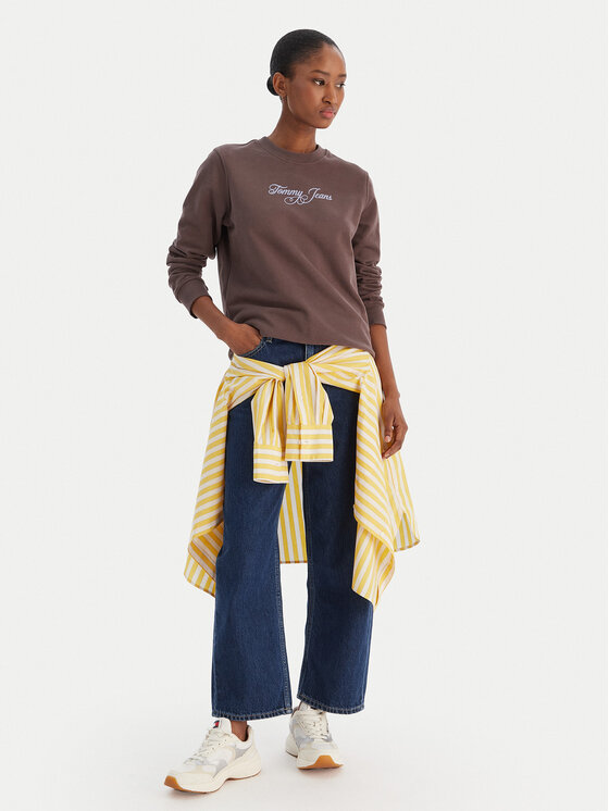 Tommy Jeans Tommy Jeans Світшот Essential DW0DW21922 Коричневий Regular Fit