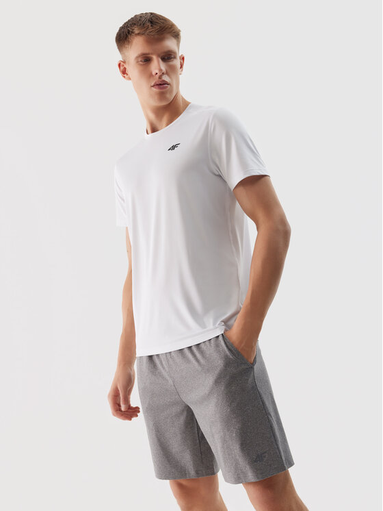 4F 4F Szorty sportowe 4FWSS24TFSHM383-27M Szary Regular Fit