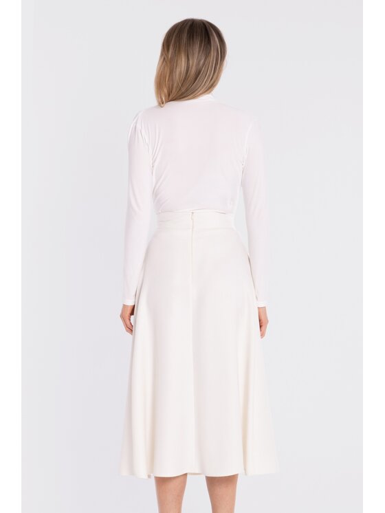 Stylove Stylove Gonna midi S430 Bianco A-Line Fit