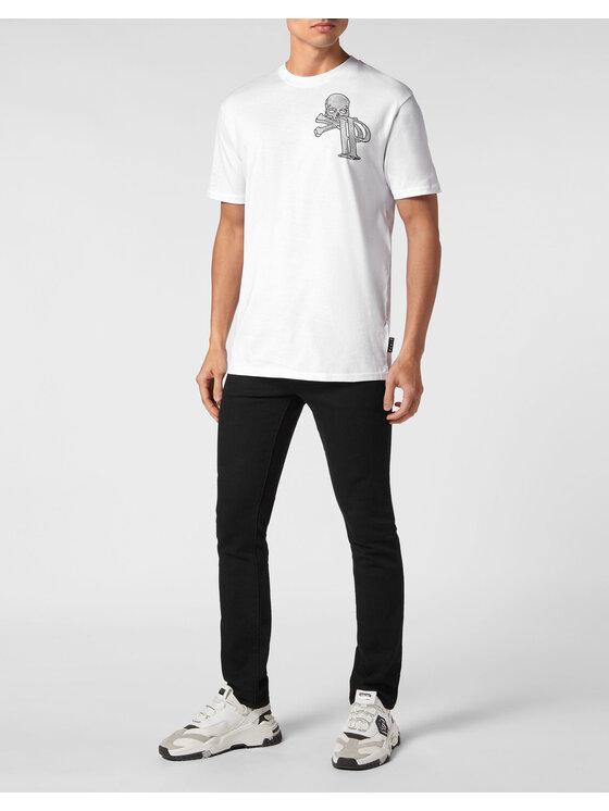 PHILIPP PLEIN PHILIPP PLEIN T-shirt 9935 Bianco Regular Fit