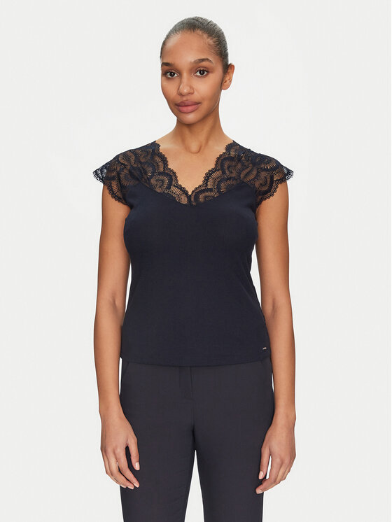 Morgan Morgan Bluse 222-DELO Dunkelblau Regular Fit