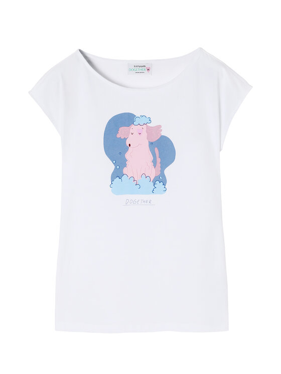 TATUUM TATUUM T-Shirt AMANDA 2 Biały Classic Fit