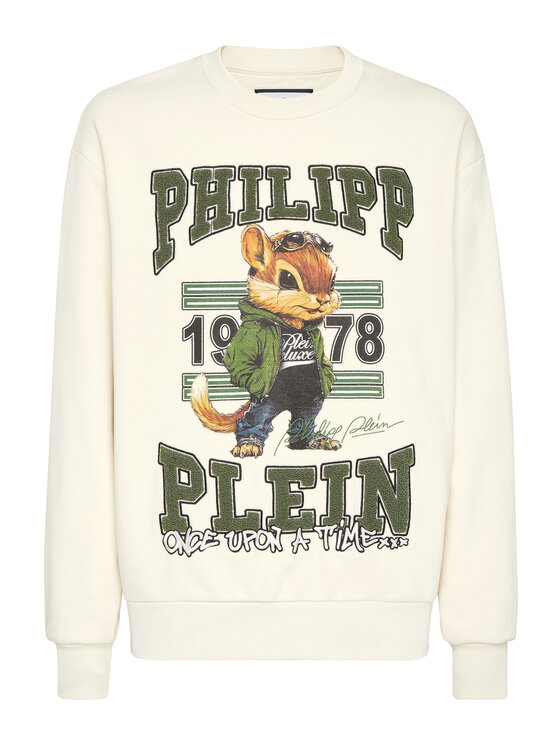 PHILIPP PLEIN PHILIPP PLEIN Mikina 25971 Béžová Regular Fit