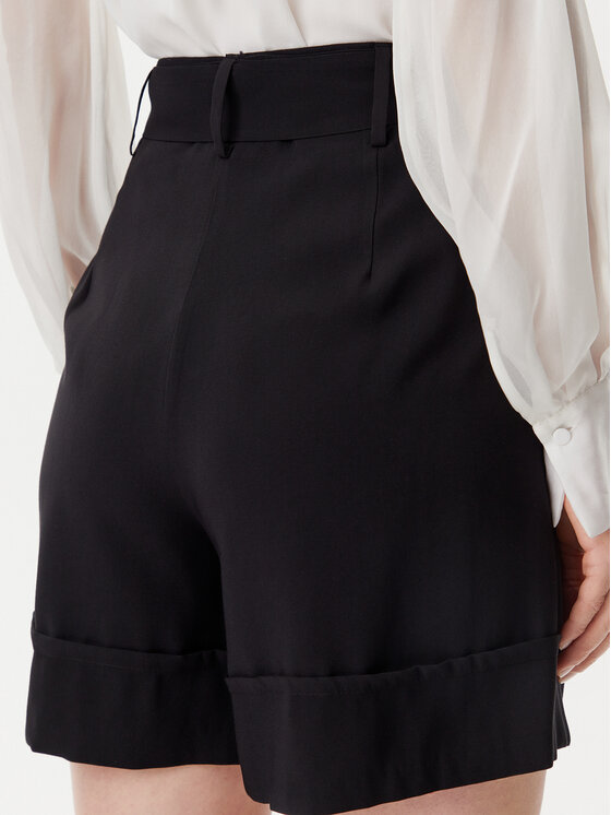 ARTIGLI ARTIGLI Šortky z materiálu ACSH001805 Černá Regular Fit