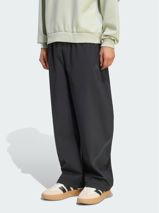 adidas adidas Spodnie materiałowe 165636 Czarny Loose Fit