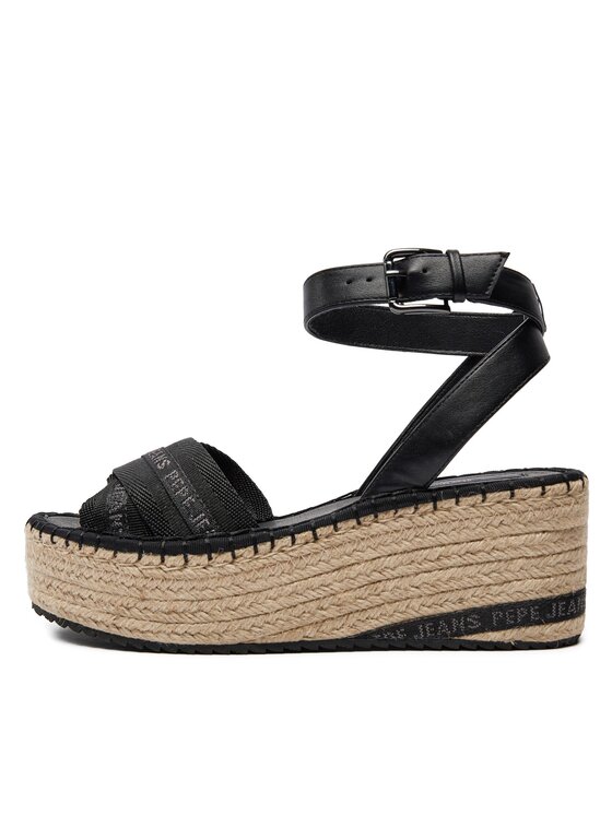 Pepe Jeans Pepe Jeans Espadrilles Witney Cross PLS90669 Fekete