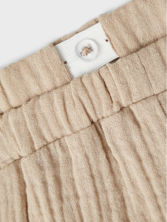 NAME IT NAME IT Παντελόνι υφασμάτινο 13216654 Μπεζ Regular Fit