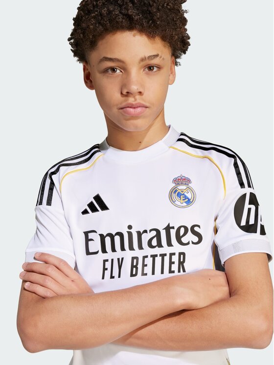 adidas adidas Koszulka techniczna Real Madrid 25/26 Home Jersey Biały Regular Fit