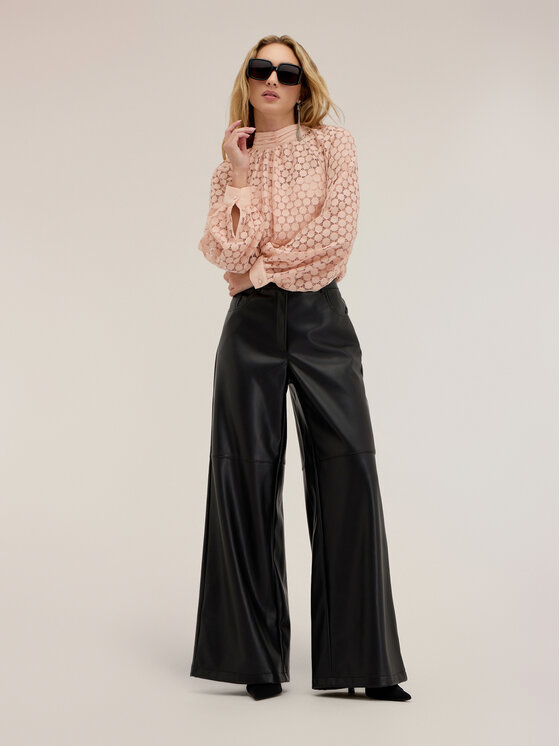 Motivi Motivi Pantaloni di tessuto P03TQ104781N033 Nero Over Fit