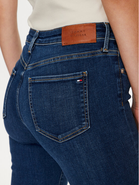 Tommy Hilfiger Tommy Hilfiger Jeans hlače WW0WW42768 Modra Skinny Fit