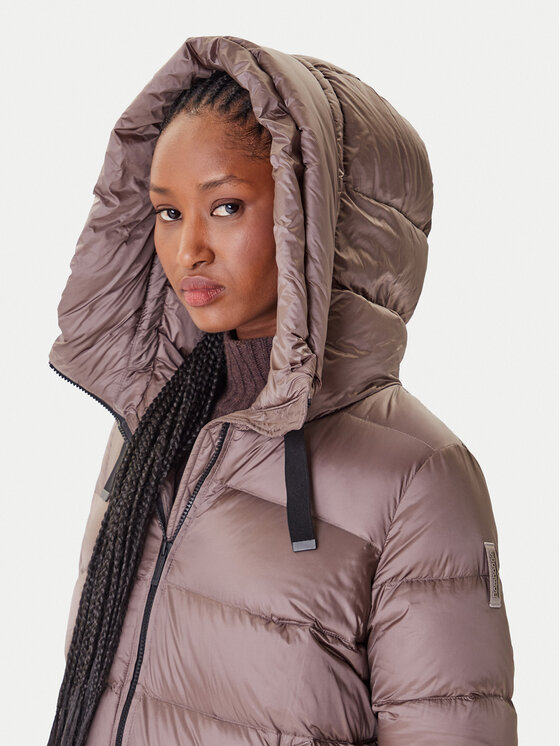 Bomboogie Bomboogie Пухено яке Rome GW6012TDLC5 Кафяв Regular Fit