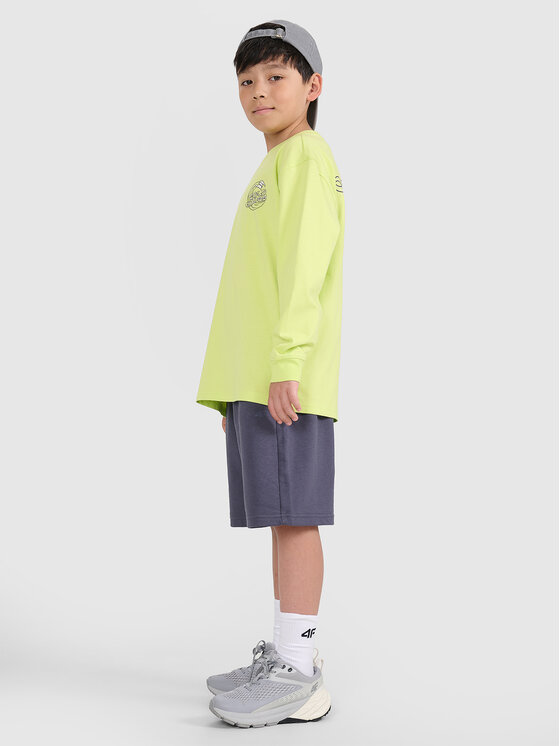 4F 4F Szorty sportowe HAVE SOME FUN Szary ciemny Oversize