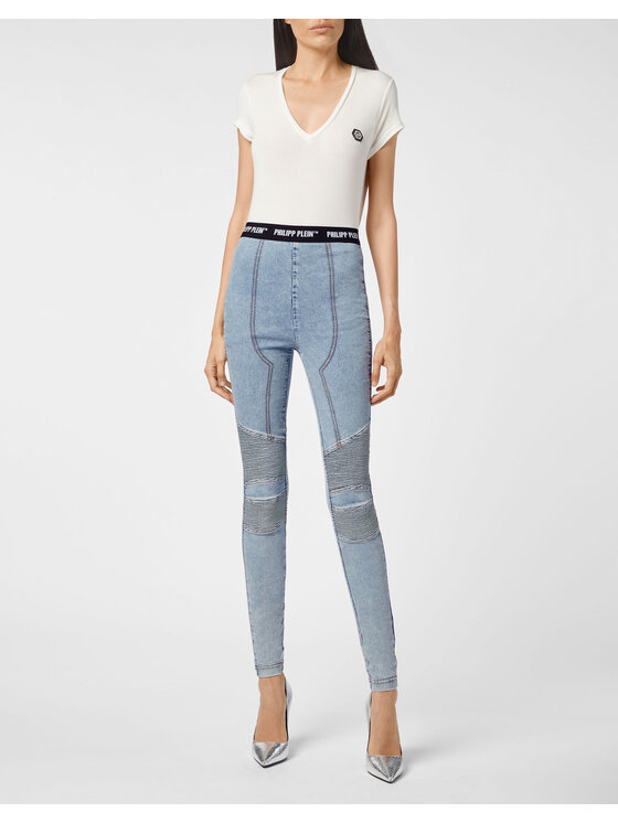 PHILIPP PLEIN PHILIPP PLEIN Jeansy 1111 Niebieski jasny Slim Fit