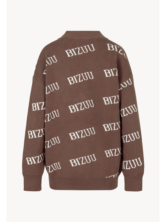 BIZUU BIZUU Kardigan KYLE Brązowy Standard Fit
