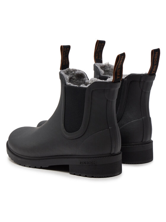 Tretorn Tretorn Gumene čizme Chelsea Classic Winter 47338010 Crna
