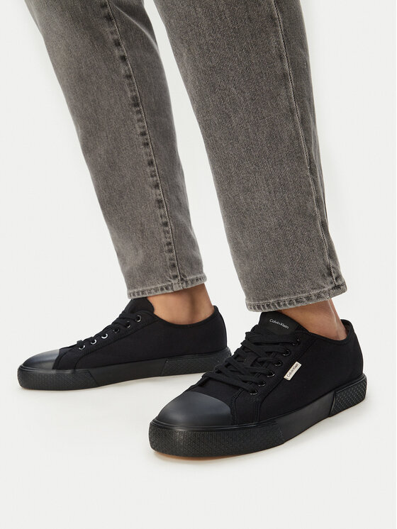 Calvin Klein Calvin Klein Plátenky Vulc Laceup Cv HM0HM02121 Čierna
