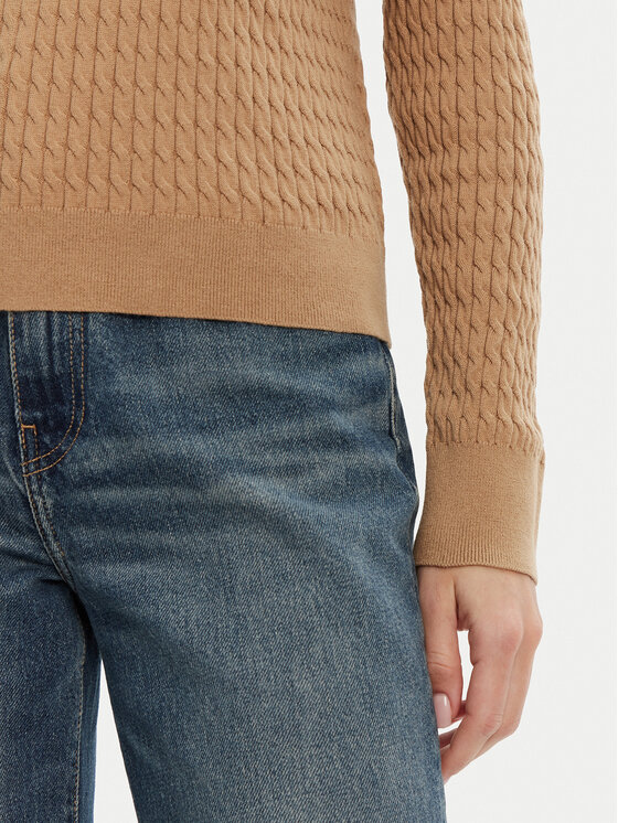 Tommy Hilfiger Tommy Hilfiger Sweter WW0WW44993 Brązowy Regular Fit