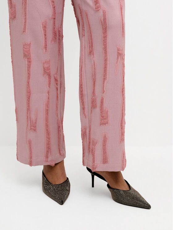 Karen by Simonsen Karen by Simonsen Pantaloni din material Masha 10104778 Roz Relaxed Fit