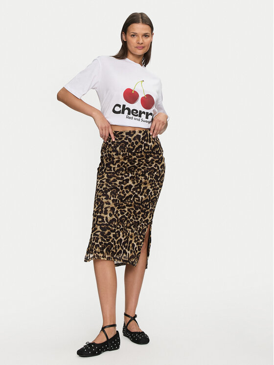 JDY JDY Midi krilo Lea 15345811 Rjava Slim Fit