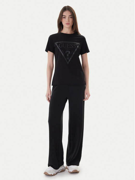 Guess Guess T-Shirt V2YI07 K8HM0 Μαύρο Regular Fit