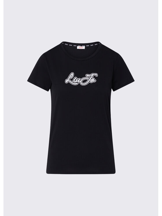 Liu Jo Liu Jo T-Shirt TF6283JS923W9415 Czarny Regular Fit